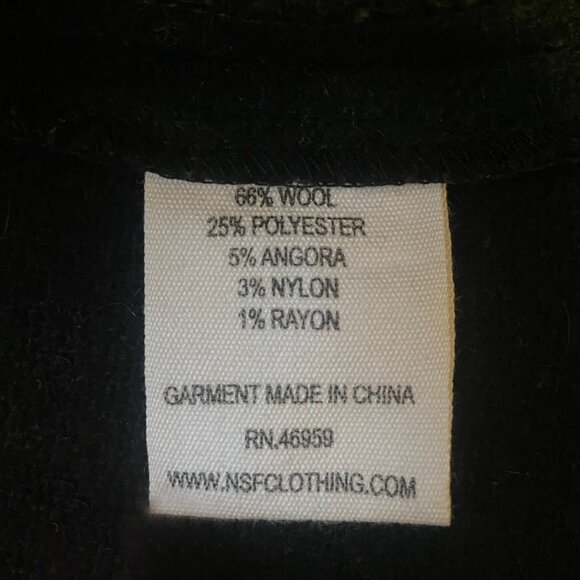 Vintage NSF Wool Tartan Duffle Coat | Green and Navy - Picture 5 of 7